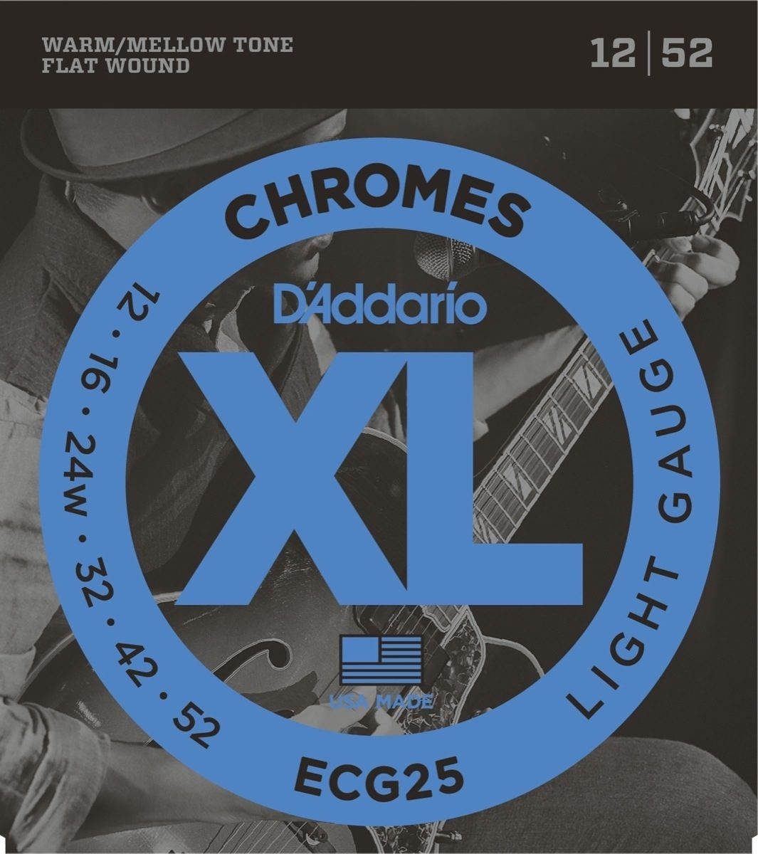 10 Pack D’Addario ECG25 Chromes LT Gauge Guitar Strings Ships FREE U.S 
