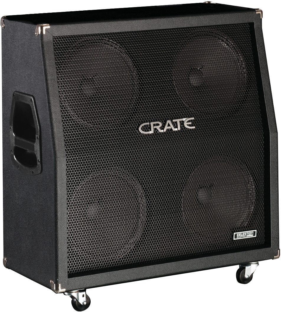 Crate Gt412sl Angled Guitar Speaker Cabinet 300 Watts 4x12 In