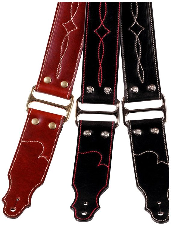 chrome guitar strap