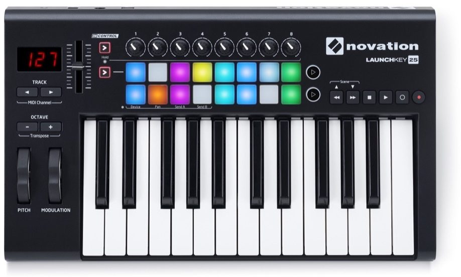 Renewed 25-Note MK2 Version Novation Launchkey 25 USB Keyboard Controller for Ableton Live 