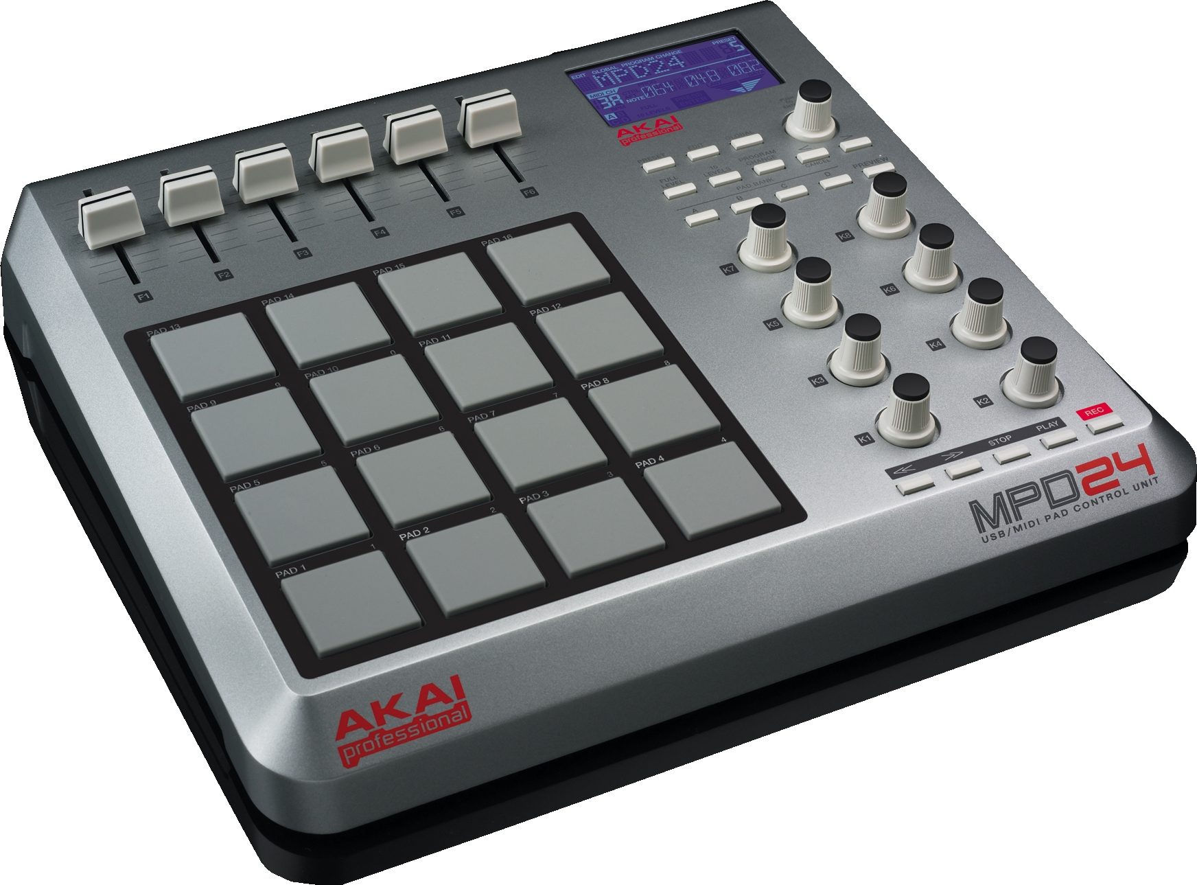 Akai Mpd24 Usb Midi Pad Controller Zzounds