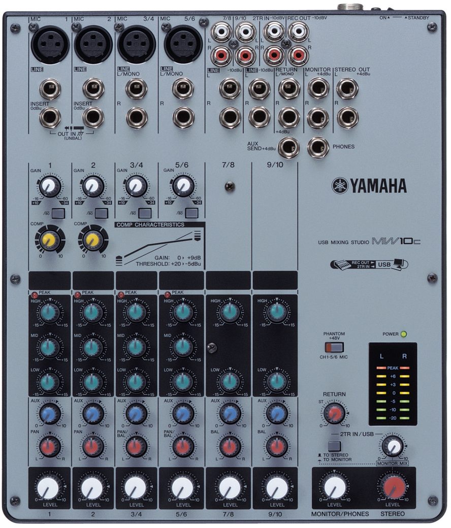 Yamaha MW10C 10-Channel USB Portable Recording Mixer | zZounds