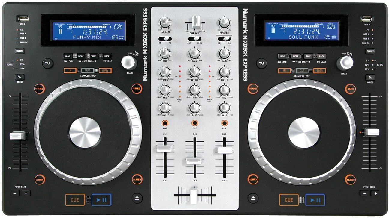 Numark Mixdeck Express Multi-Format USB DJ CD Controller System