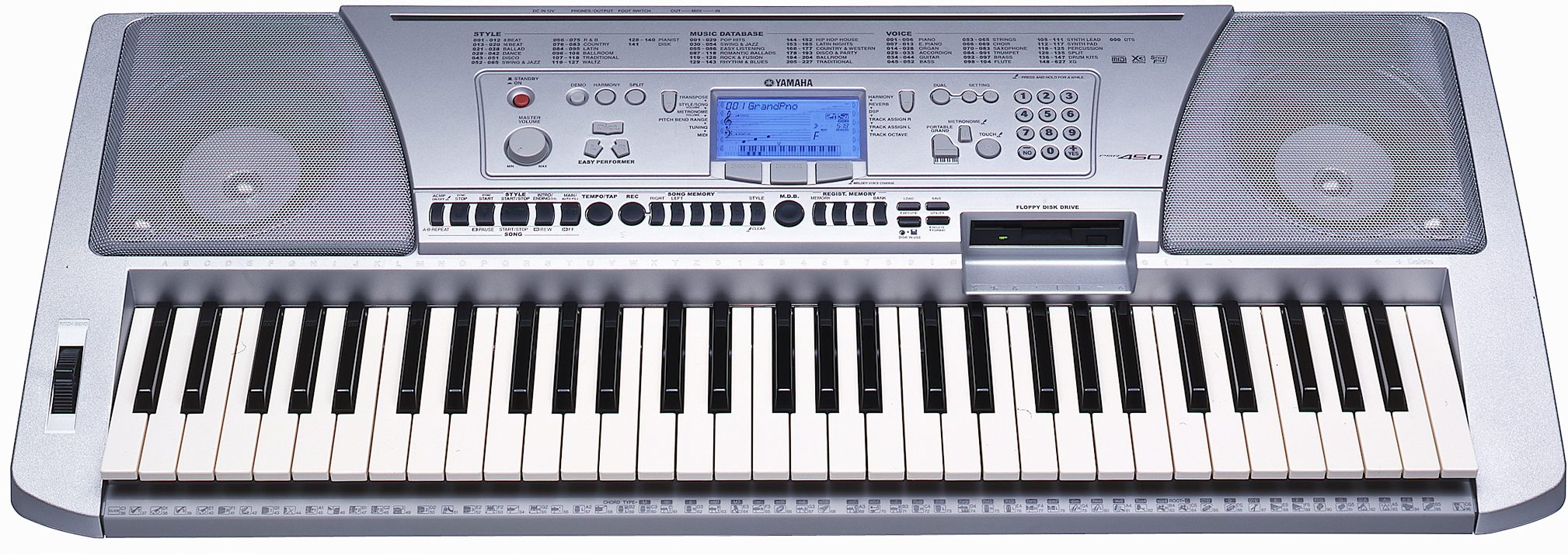 keyboard psr 450