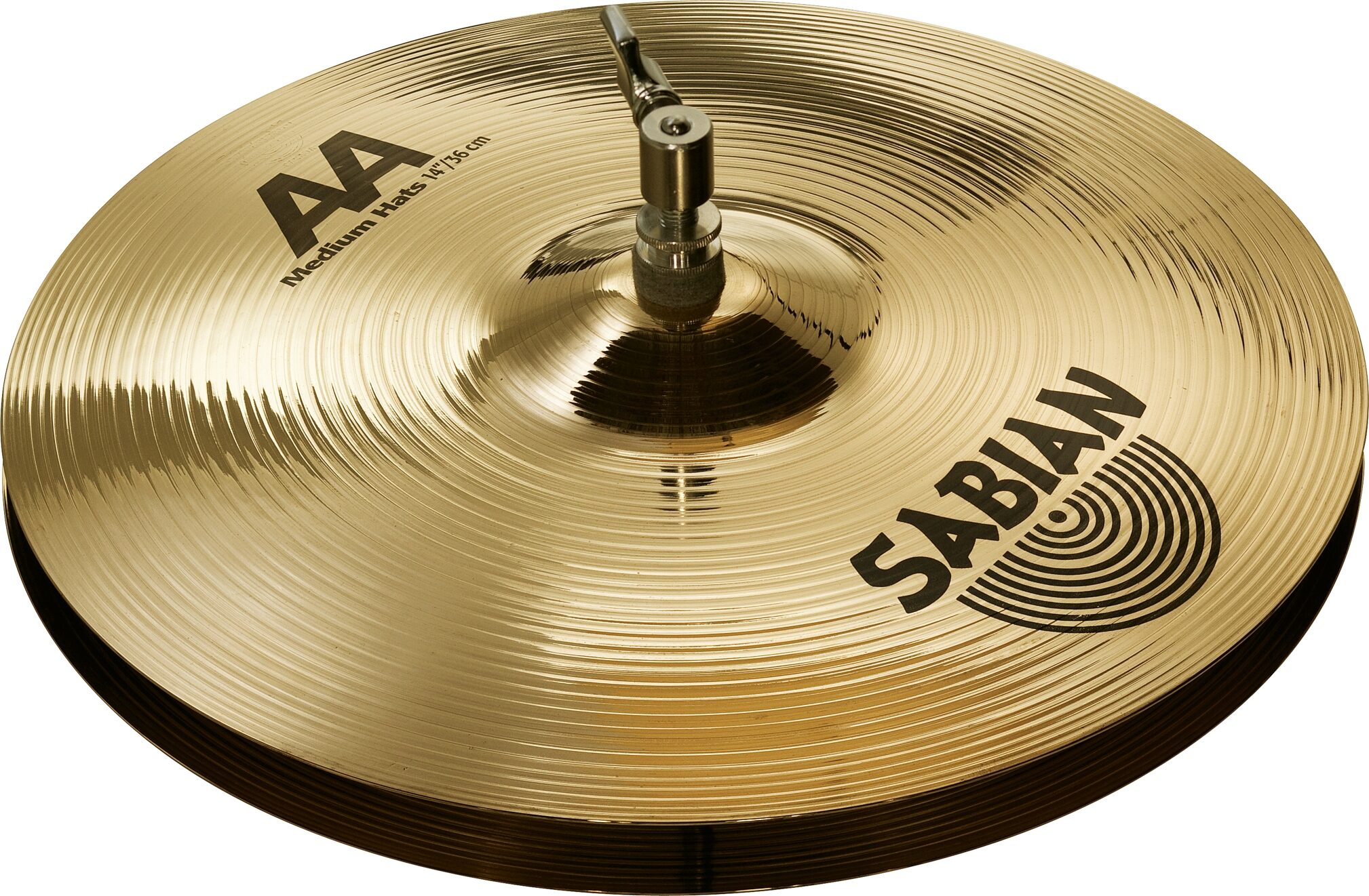 Brilliant Finish Sabian AA 14 Medium Hi-Hat Cymbals 