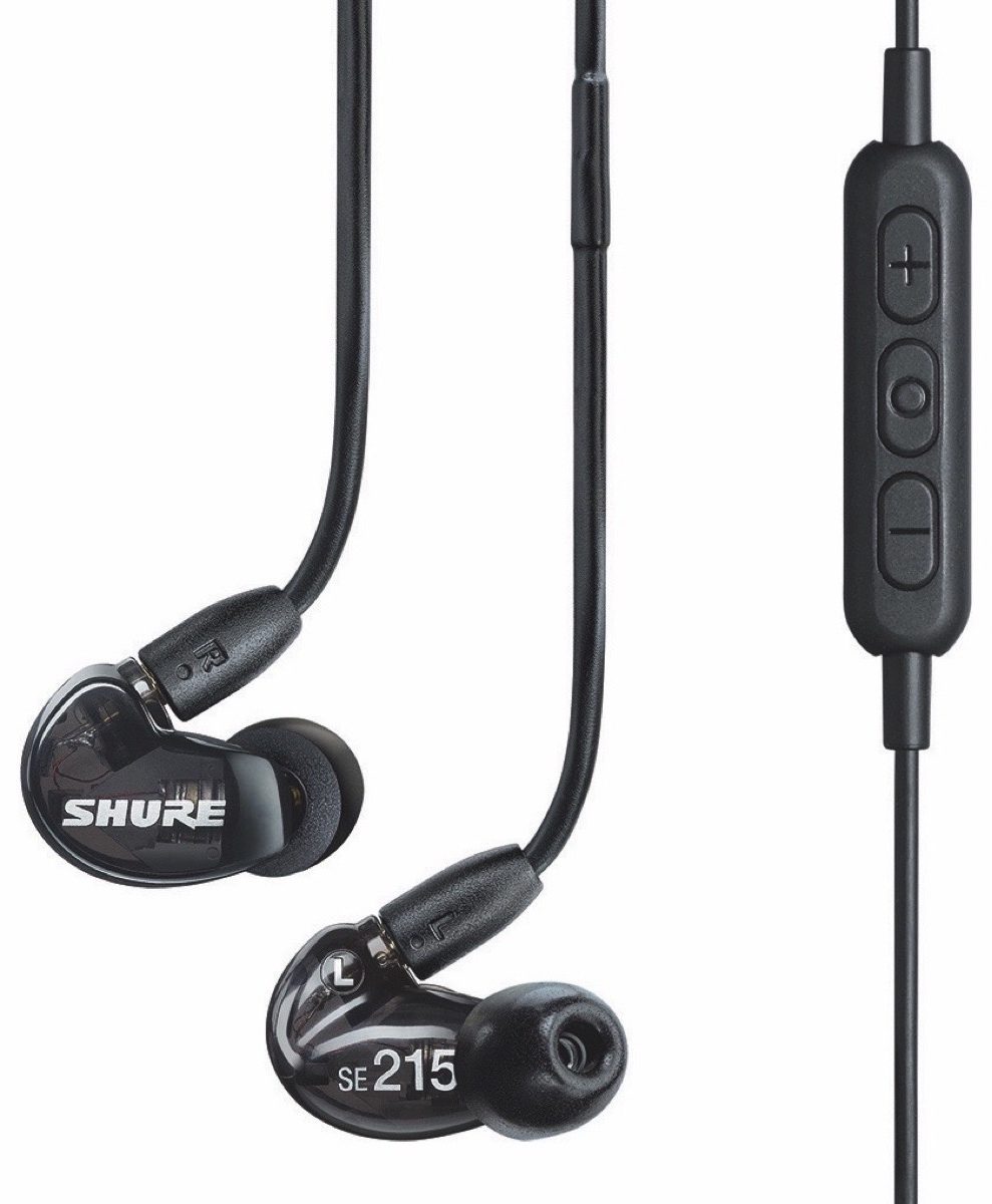 Shure Se215 Bt1 Wireless Sound Isolating Earphones With Bluetooth Cable Translucent Black 4003