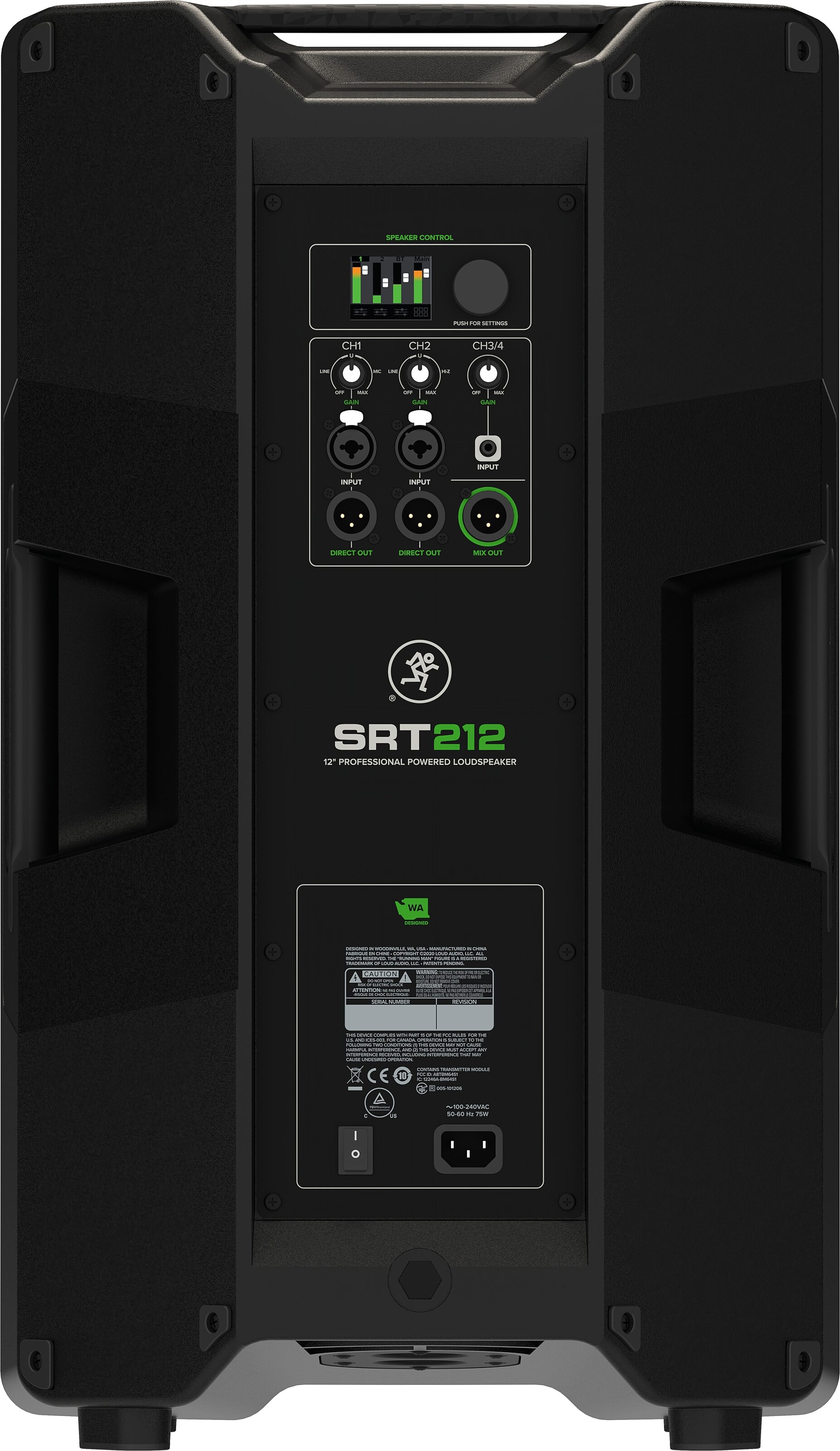Mackie SRT212 Professional Powered Loudspeaker (1600 Watts, 12")