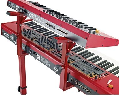 K&M 18811 Stacker 2nd Tier for Omega Keyboard Stand, Red