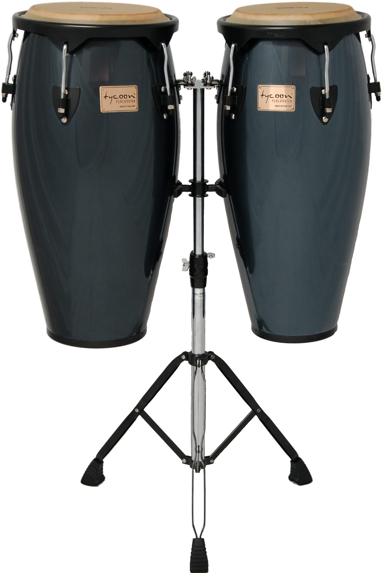 Red 10 and 11-Inch Tycoon Percussion STC-BR/D Supremo Series Conga Set
