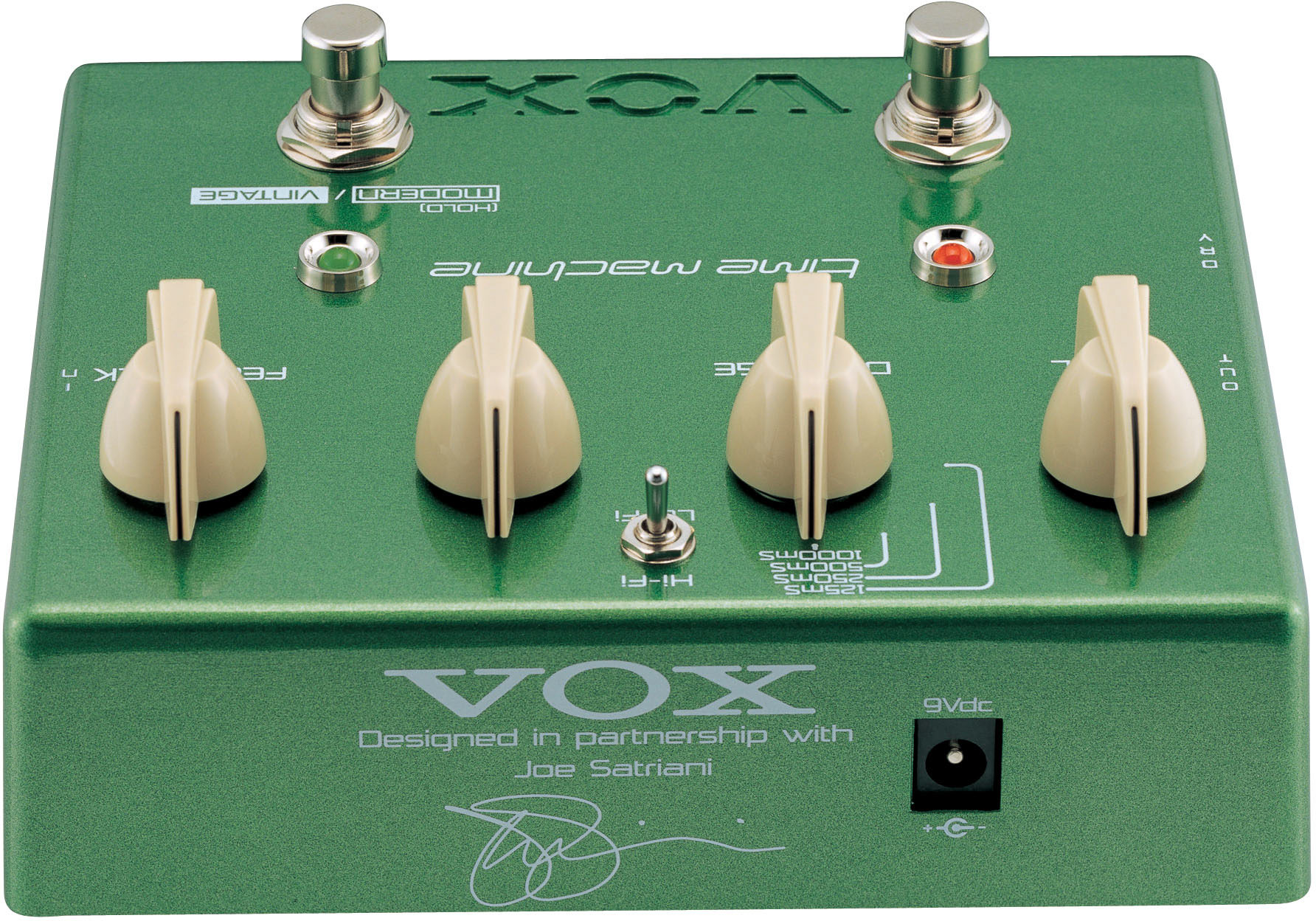 Vox Time Machine Joe Satriani Dual Mode Delay Pedal Zzounds