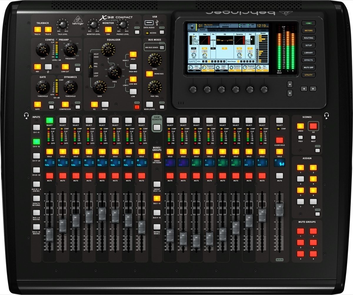 Behringer X32 COMPACT Digital Mixer, 32-Channel, New