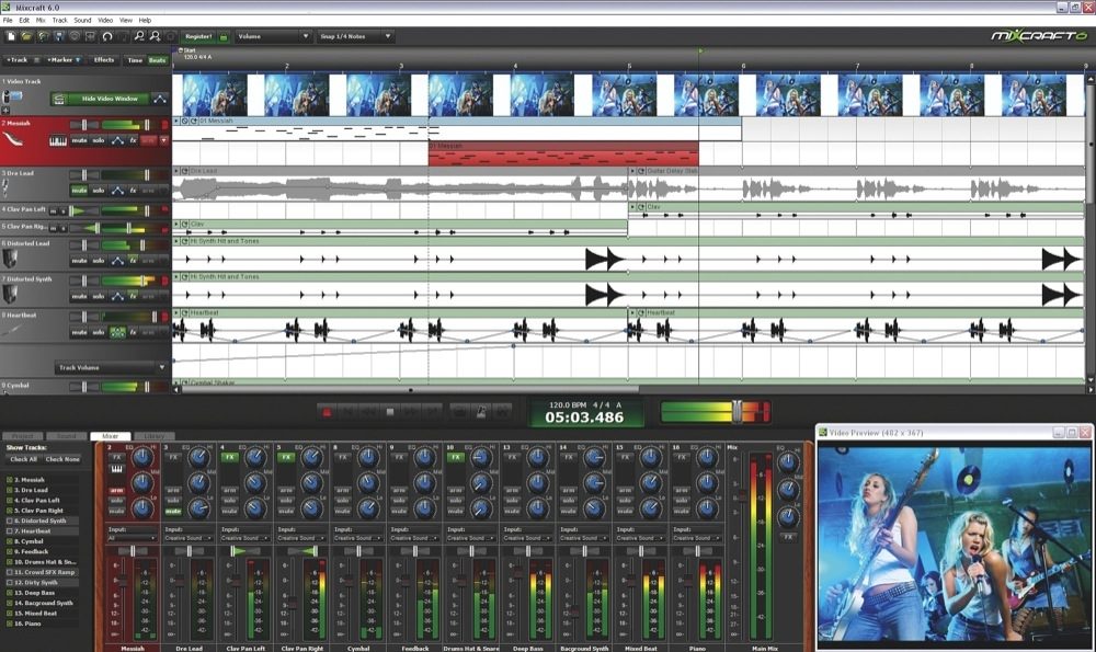 mixcraft pro studio 6