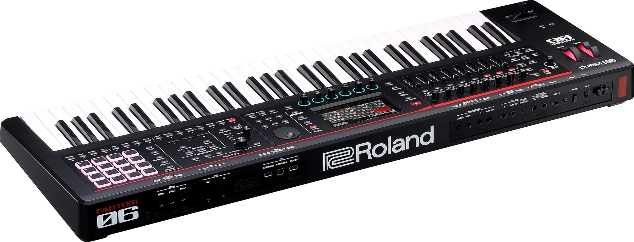 Mantle Exceed Marine Roland FANTOM-06 Synthesizer Workstation Keyboard | zZounds