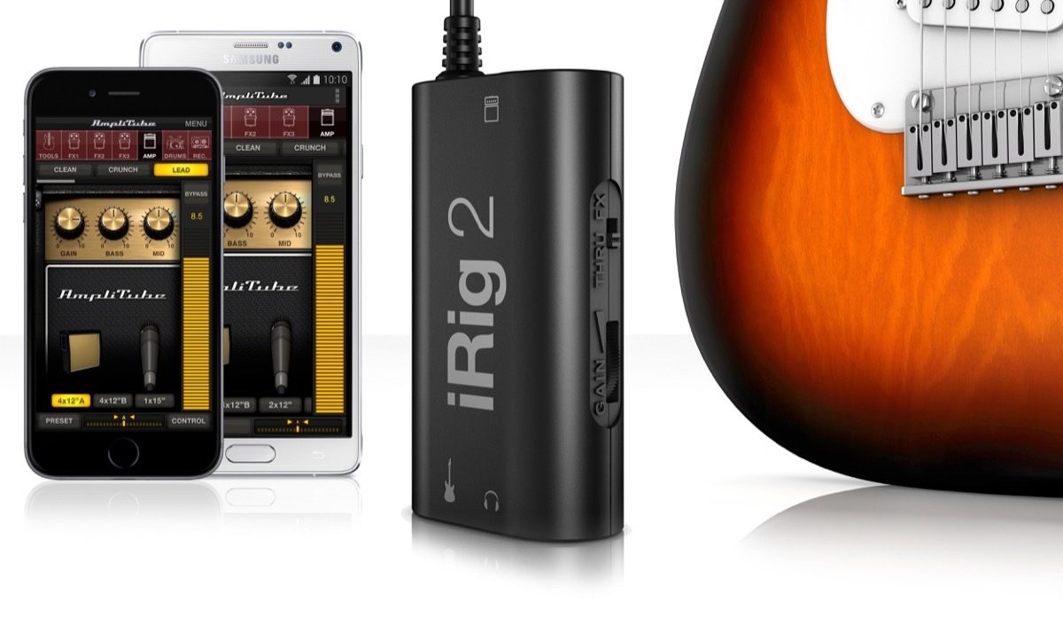 IK Multimedia iRig 2 Mobile Guitar Interface for iOS/Mac/Android 