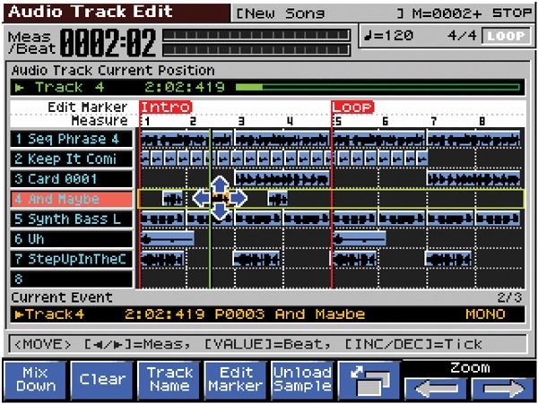 roland fantom x8 audio track expansion