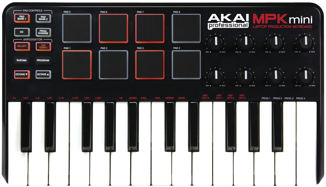 Akai MPK mini MIDI Controller Keyboard (25-Key) | zZounds