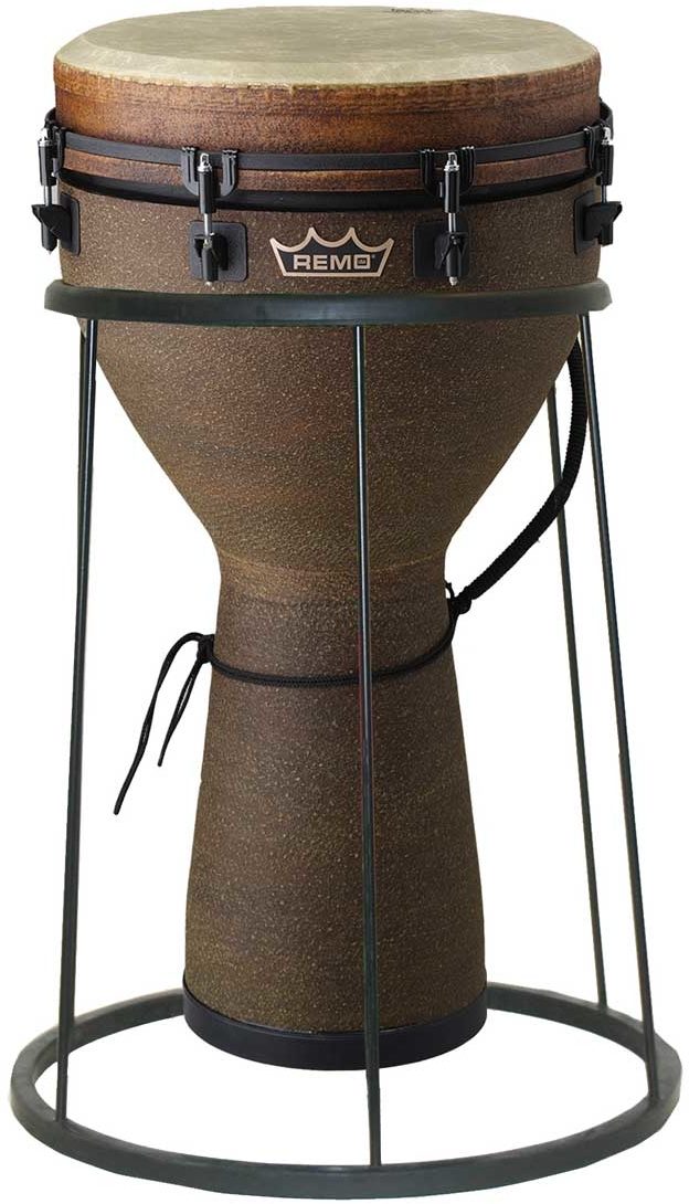 Black REMO Lightweight Djembe Floor Stand Fits All Size Djembes 
