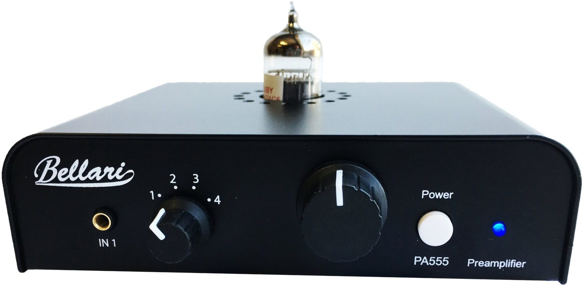 Rolls Bellari PA555 Tube Preamp with 3 sets of stereo RCA inputs and 3.5mm input