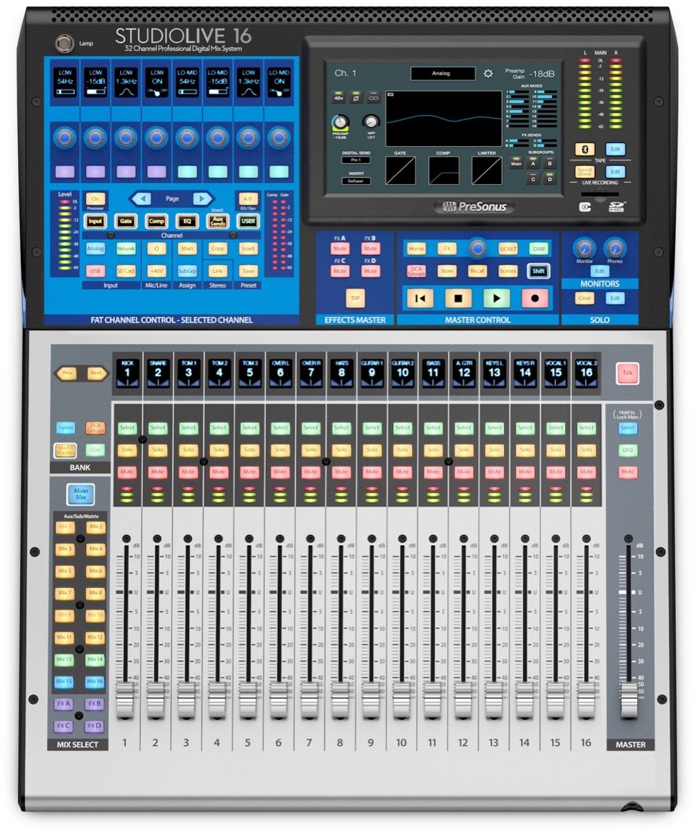 presonus studiolive 16 series iii digital mixer