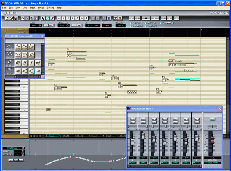 vvibrato editing vocaloid editor