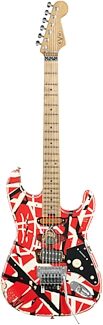 EVH Eddie Van Halen Striped Series Frankie Red White Black Relic Electric Guitar