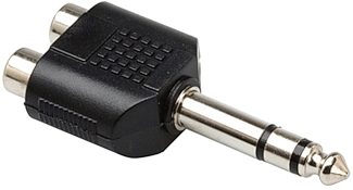 Hosa GPR-484 Dual RCA to 1/4" TRS Adapter