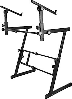 On-Stage KS7365EJ Folding Z-Style Keyboard Stand with 2nd Tier