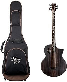 Michael Kelly Dragonfly 5 Acoustic-Electric Bass Guitar, 5-String, Ovangkol Fingerboard