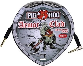 Pig Hog Armor Clad Right Angle Instrument Cable
