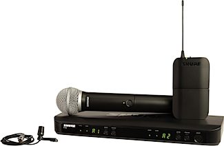 Shure BLX1288/CVL Combination Wireless CVL Lavalier and PG58 Handheld Microphone System