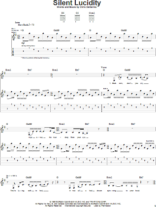 Silent Lucidity - Guitar TAB | zZounds