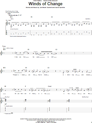 Winds Of Change - Guitar TAB | zZounds