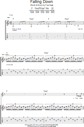 Falling Down - Guitar TAB | zZounds