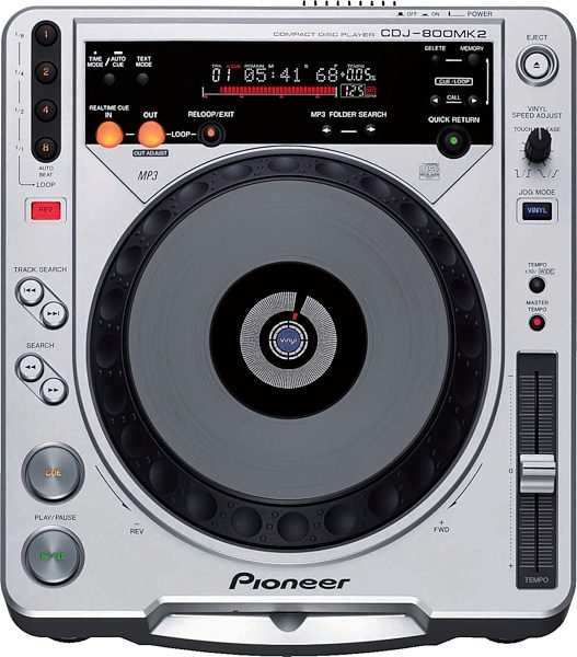 Pioneer Cdj 800mk2 Dj Cd Mp3 Player Zzounds