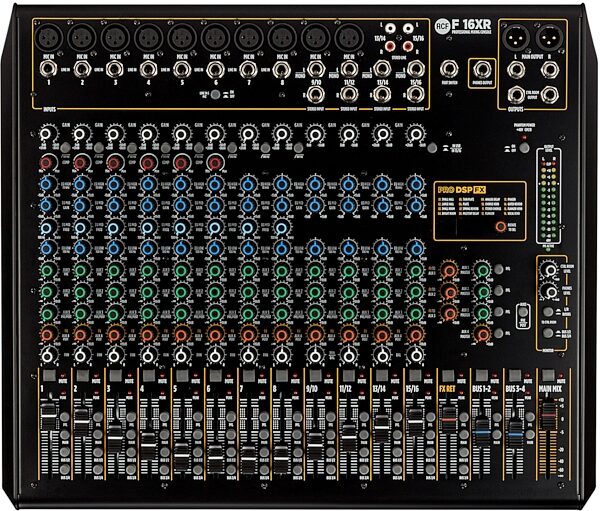 RCF F 16XR USB Mixer with Effects, 16-Channel, New, Action Position Control Panel