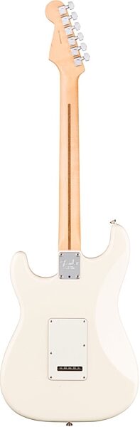 Fender American Pro Stratocaster Electric Guitar, Maple Fingerboard (with Case), Olympic White Back