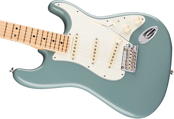 Fender American Pro Stratocaster Electric Guitar, Maple Fingerboard (with Case), Sonic Gray View 1