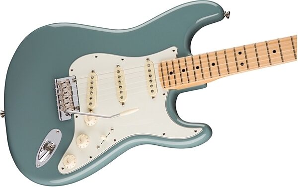 Fender American Pro Stratocaster Electric Guitar, Maple Fingerboard (with Case), Sonic Gray View 2