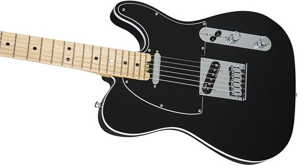 Fender American Elite Telecaster Electric Guitar (Maple, with Case), Black Body Left