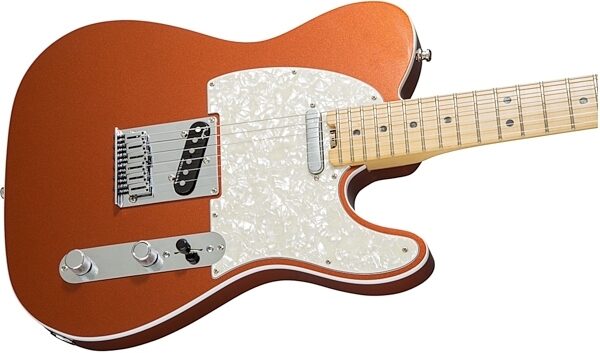 Fender American Elite Telecaster Electric Guitar (Maple, with Case), Autumn Blaze Metallic Body Right