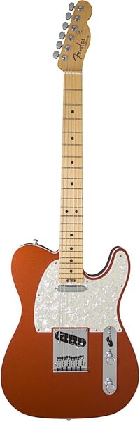 Fender American Elite Telecaster Electric Guitar (Maple, with Case), Autumn Blaze Metallic