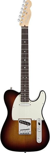 Fender American Deluxe Telecaster Electric Guitar (Rosewood with Case), 3-Color Sunburst