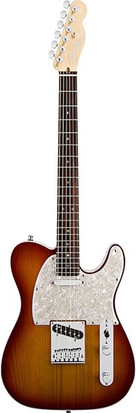 Fender American Deluxe Telecaster Electric Guitar (Rosewood with Case), Aged Cherry Burst
