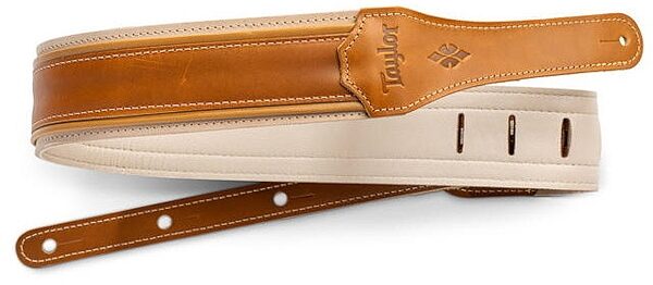 Taylor Reflections 2.5" Leather Guitar Strap, Palomino, Main--TW-Straps-4112-25