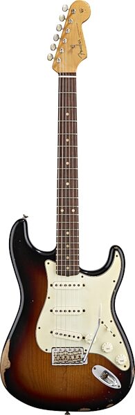 Fender Road Worn '60s Stratocaster Electric Guitar (with Gig Bag), 3-Color Sunburst