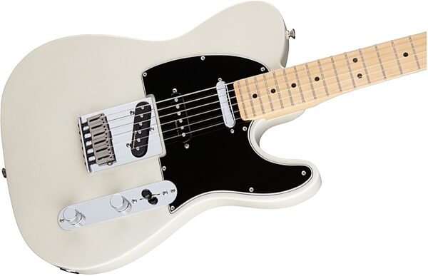 Fender Deluxe Nashville Telecaster Electric Guitar (Maple, with Gig Bag), White Blonde, USED, Blemished, White Blonde Body Right