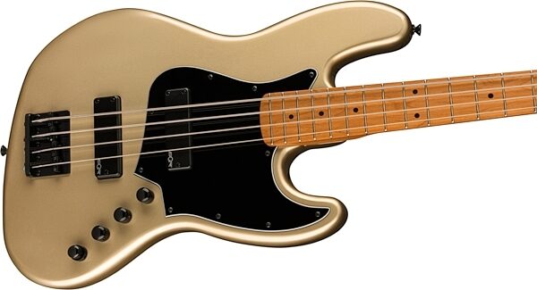 Squier Contemporary Active HH Jazz Bass Guitar, with Maple Fingerboard, Shoreline Gold, USED, Scratch and Dent, Action Position Back
