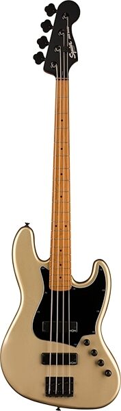 Squier Contemporary Active HH Jazz Bass Guitar, with Maple Fingerboard, Shoreline Gold, USED, Scratch and Dent, Action Position Back
