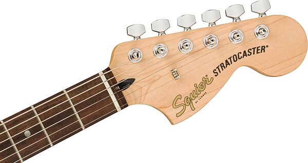 Squier Affinity Stratocaster Electric Guitar, with Laurel Fingerboard, 3-Color Sunburst, Action Position Back