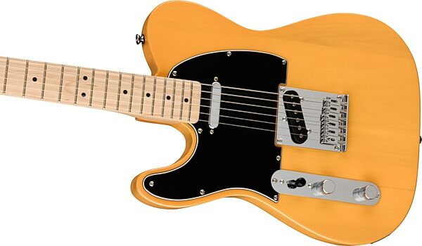 Squier Affinity Telecaster Electric Guitar, Left-Handed, Butterscotch Blonde, Action Position Back